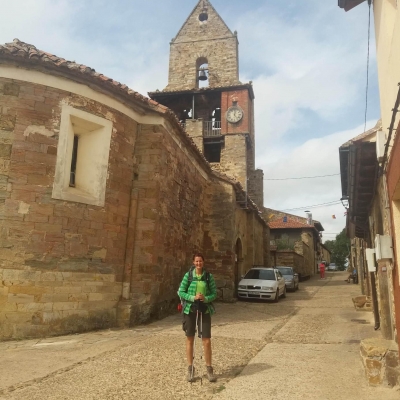 Petra Renate Schlacher am Jakobsweg