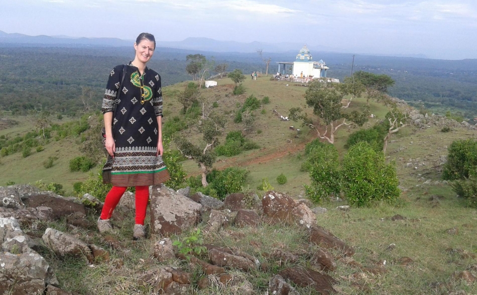 Petra Renate Schlacher in Indien